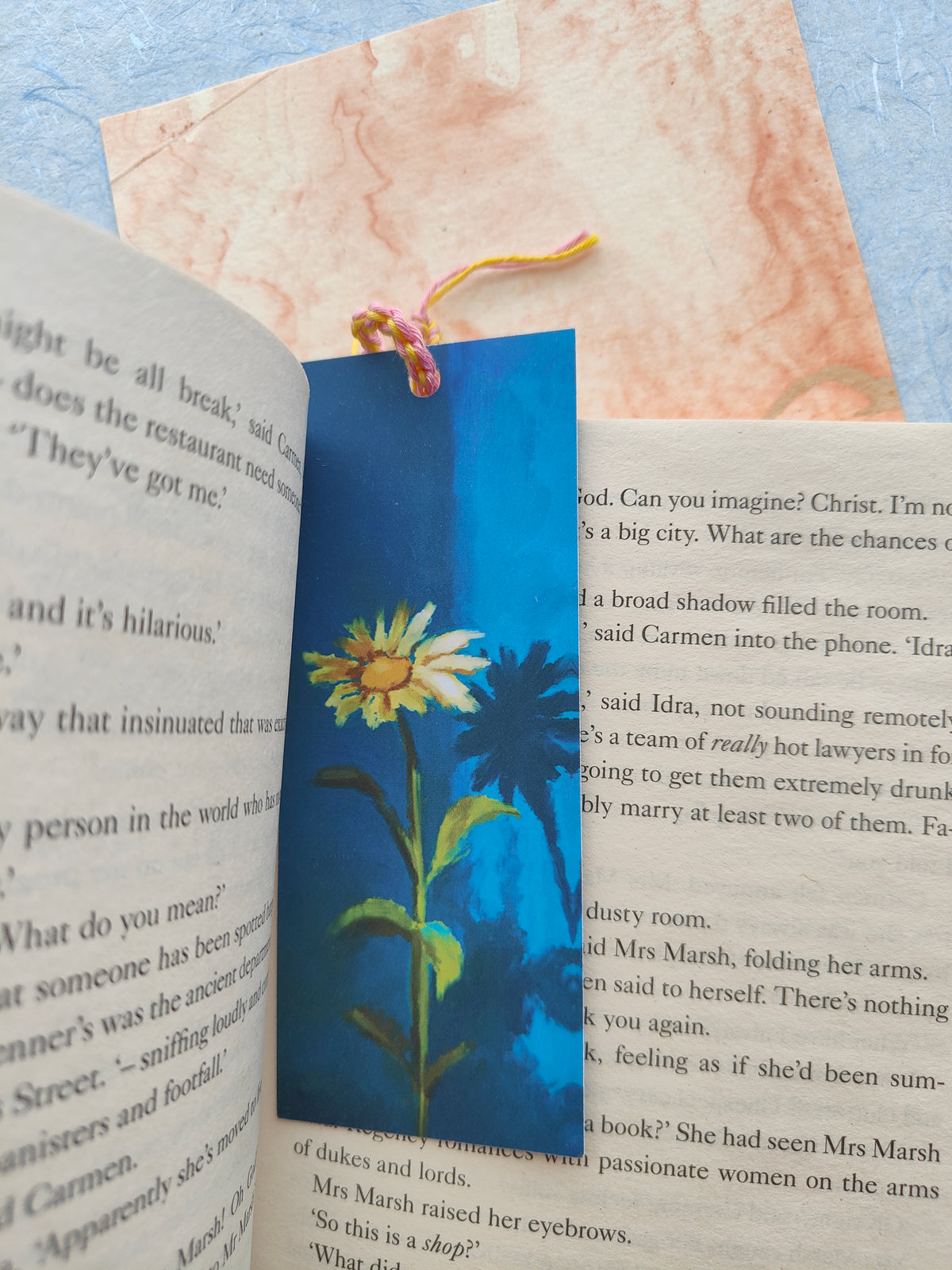 Blue wall Bookmark
