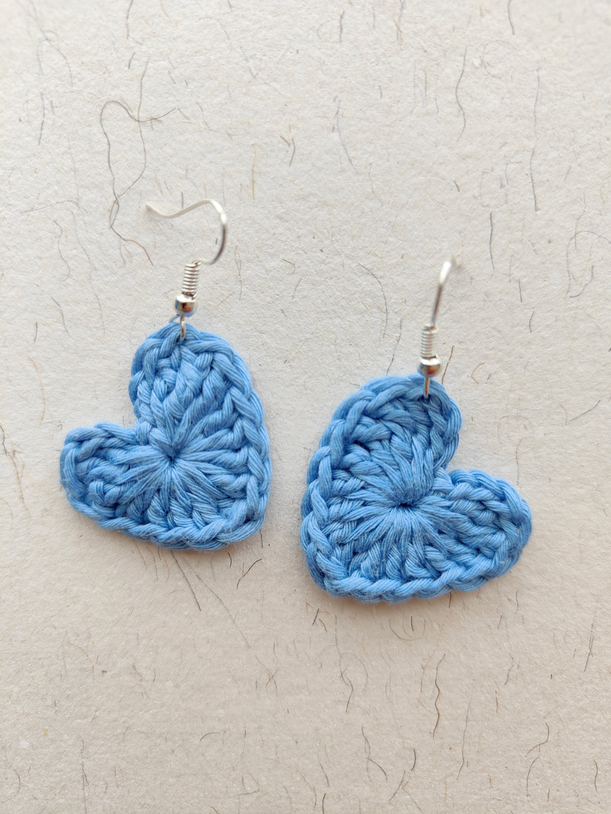 Blue Heart Earrings